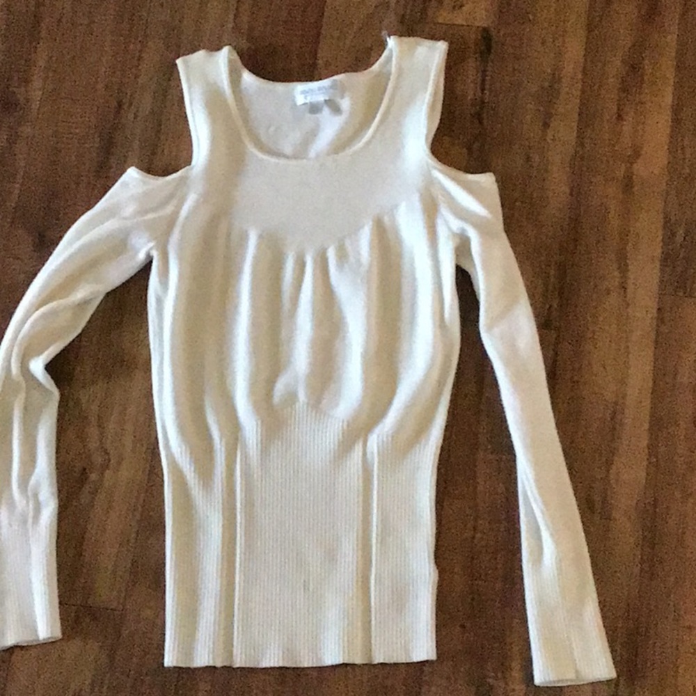 Cold shoulder sweater